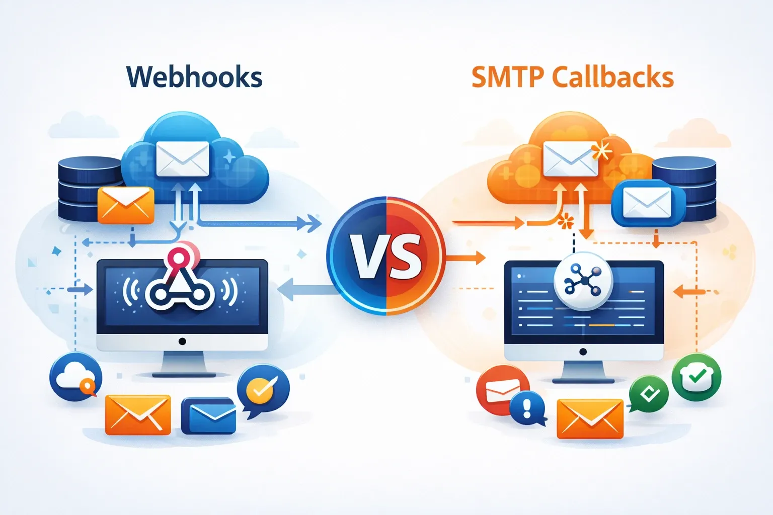 Webhook vs SMTP Callbacks for Delivery Tracking