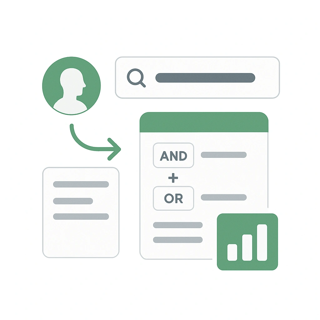 Advanced audience segmentation interface