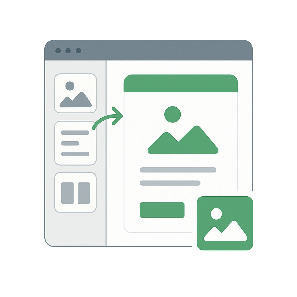 Email template builder with drag-and-drop editor
